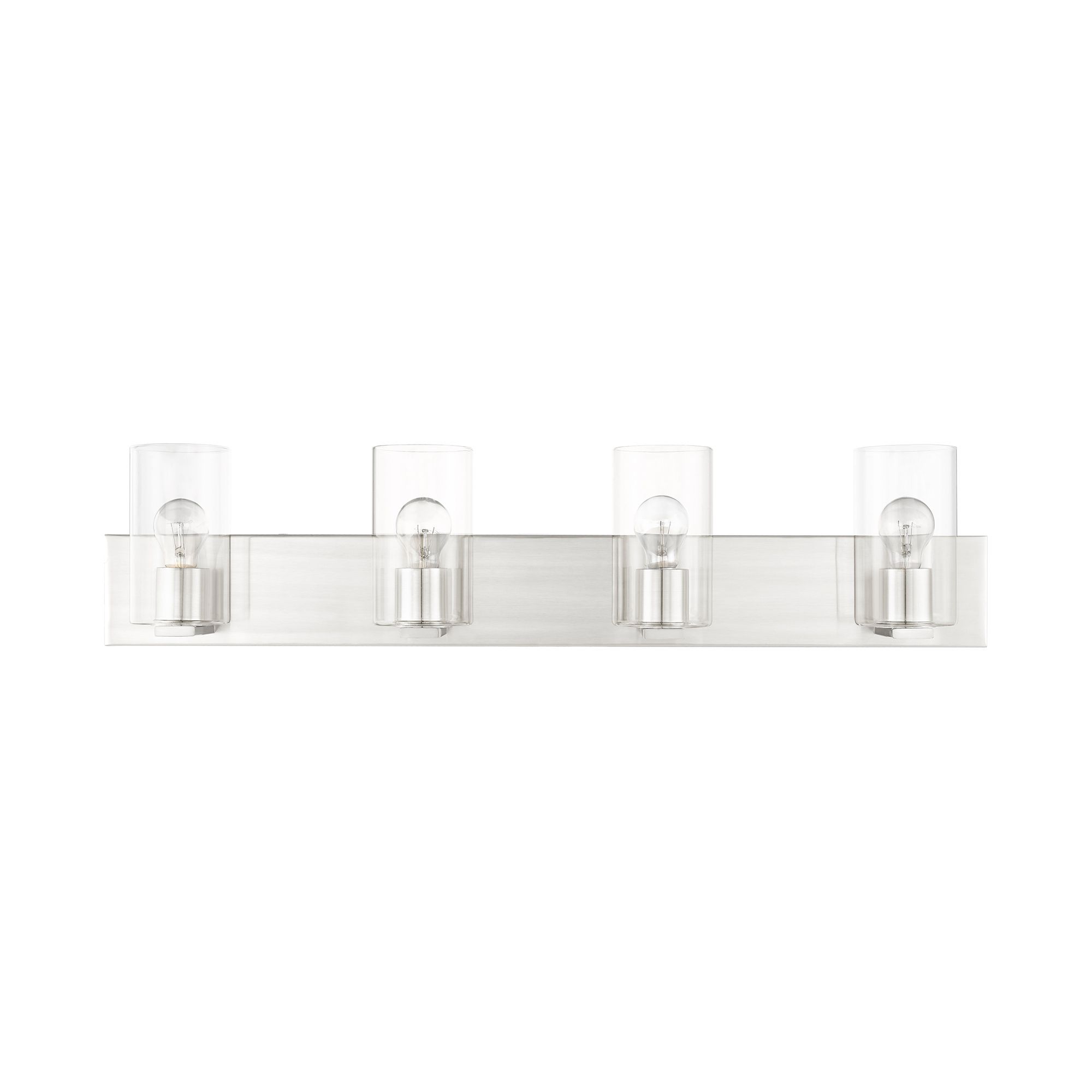 Image 4 Livex Zurich 35 1/2" Wide Brushed Nickel 4-Light Bath Light more views