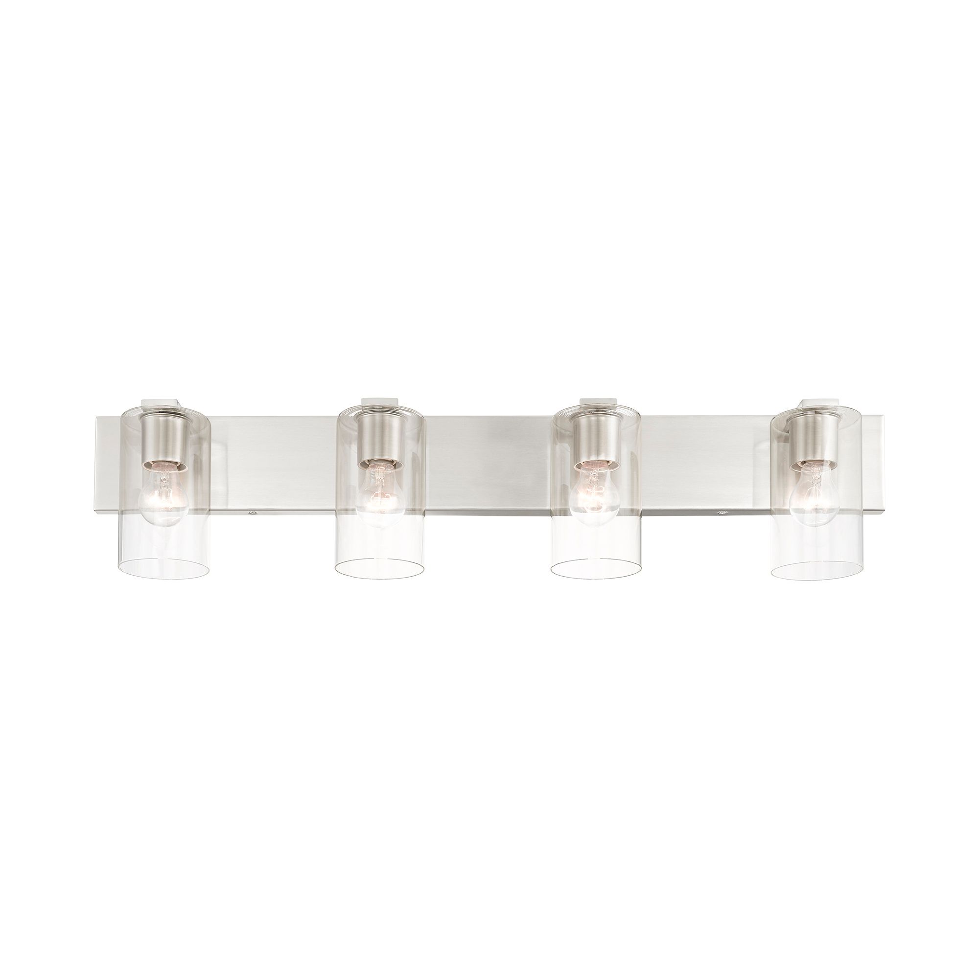Image 6 Livex Zurich 35 1/2" Wide Brushed Nickel 4-Light Bath Light more views
