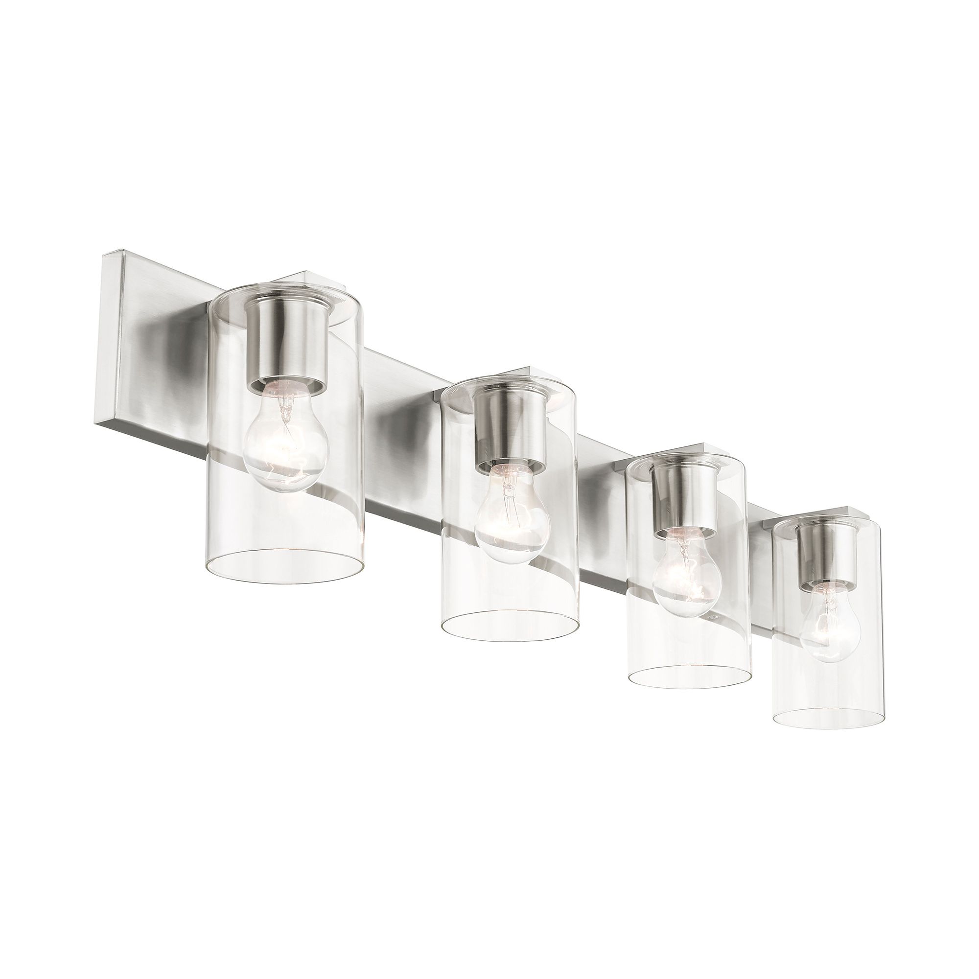 Image 7 Livex Zurich 35 1/2" Wide Brushed Nickel 4-Light Bath Light more views
