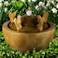 Living Waters 17 1/2" Stone Angels Patio Bubbler Fountain