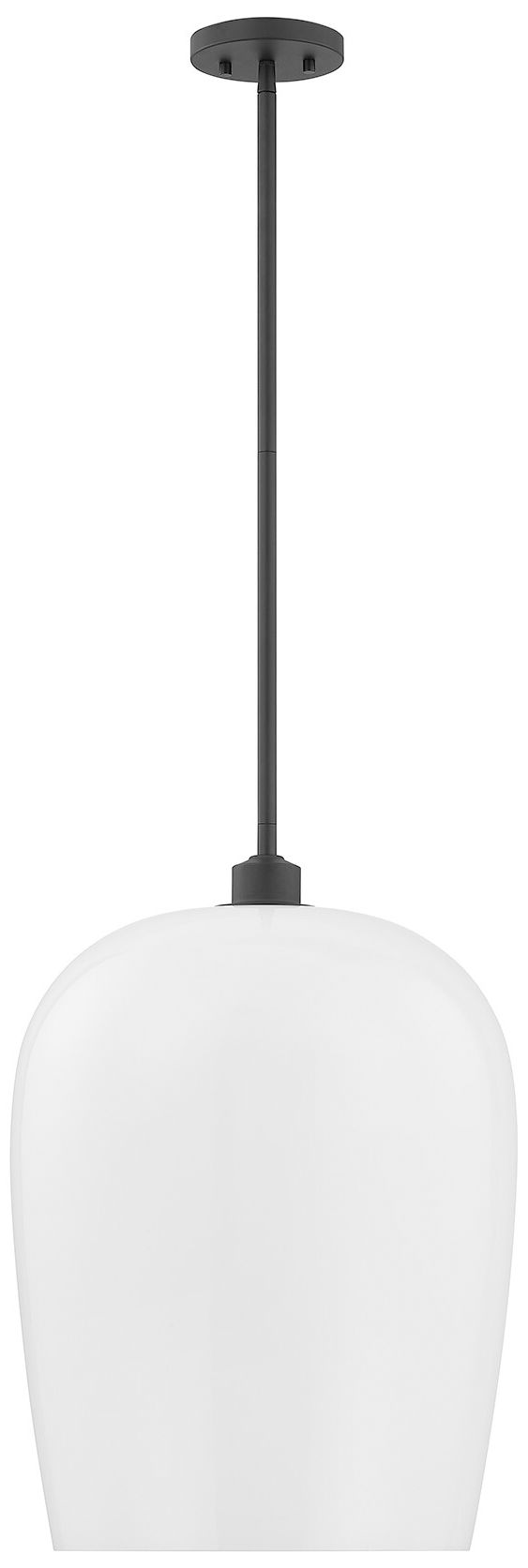 Image 2 Livingston 1-Light Pendant in Matte Black more views
