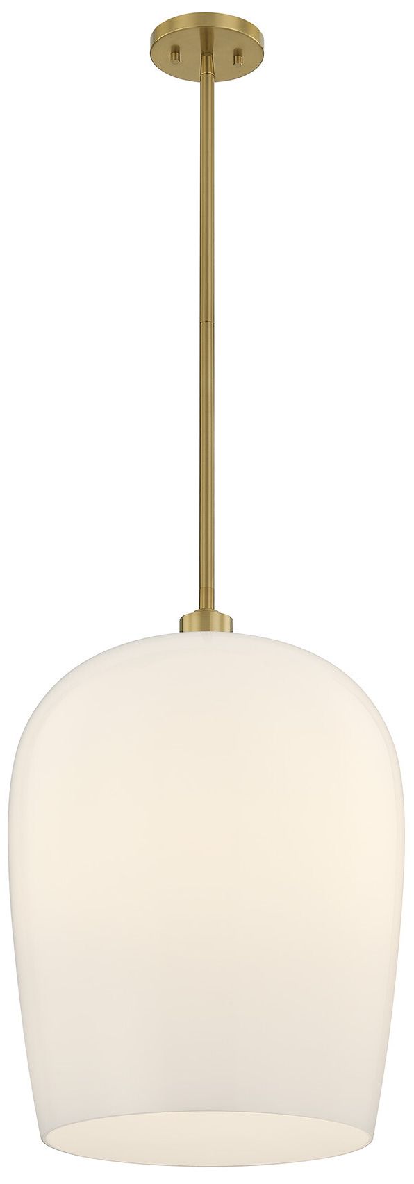 Image 3 Livingston 1-Light Pendant in Warm Brass more views