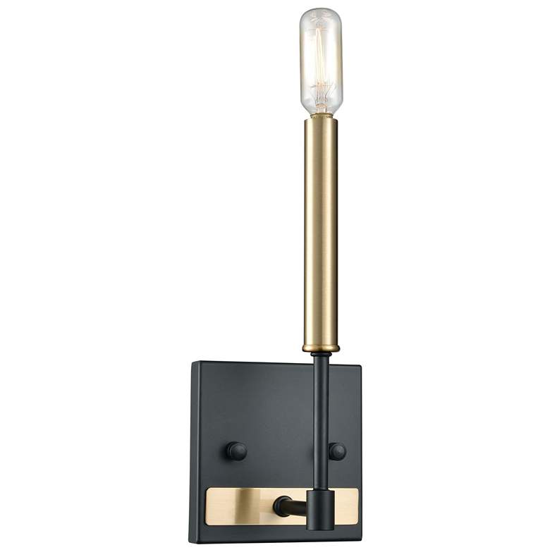 Image 1 Livingston 11" High 1-Light Sconce - Matte Black