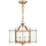 3_Livingston 15 1/2" Wide Antique Brass 4-Light Chandelier