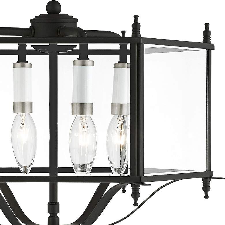 Image 4 Livingston 15 1/2" Wide Black and Nickel 4-Light Chandelier more views