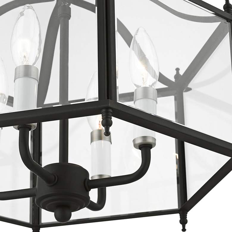 Image 5 Livingston 15 1/2" Wide Black and Nickel 4-Light Chandelier more views
