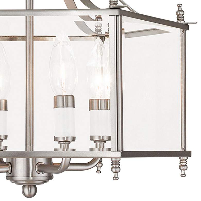 Image 3 Livingston 15 1/2"W Brushed Nickel Convertible Ceiling Light more views