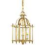 3_Livingston 9 1/2" Wide Polished Brass 3-Light Mini Pendant