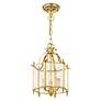 5_Livingston 9 1/2" Wide Polished Brass 3-Light Mini Pendant more views