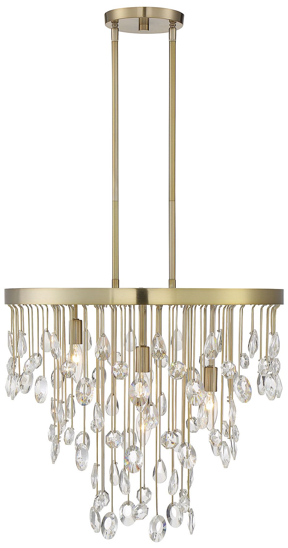 Image 2 Livorno 4-Light Chandelier in Noble Brass