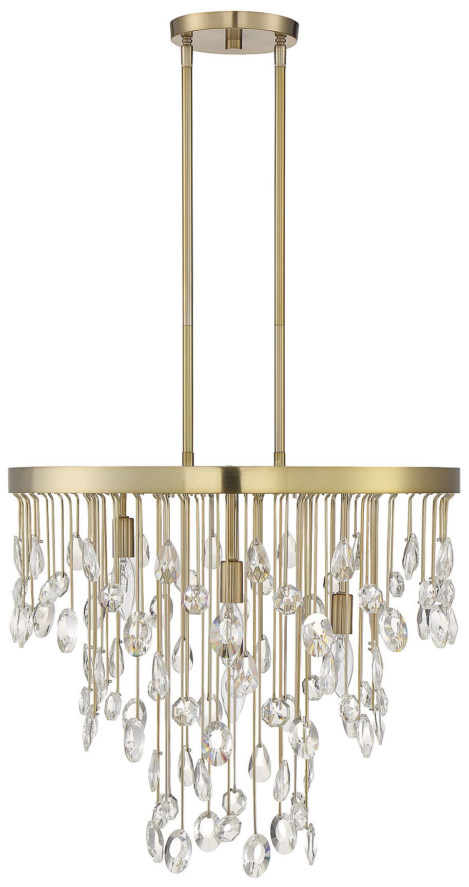 Image 3 Livorno 4-Light Chandelier in Noble Brass more views