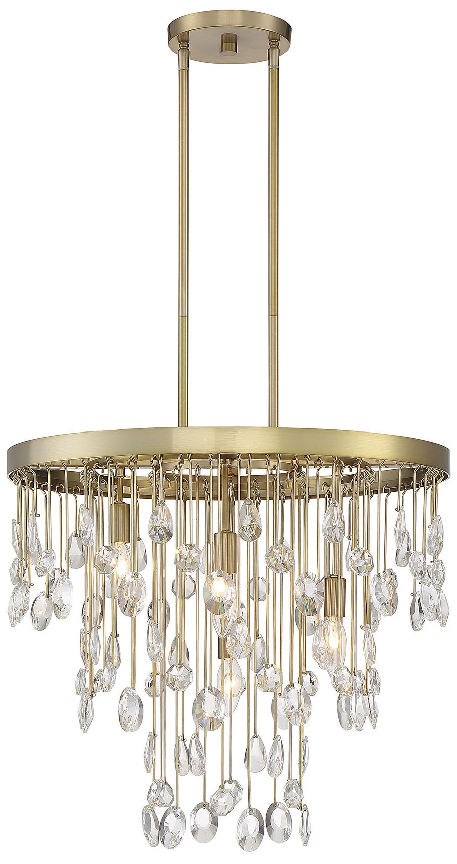 Image 4 Livorno 4-Light Chandelier in Noble Brass more views