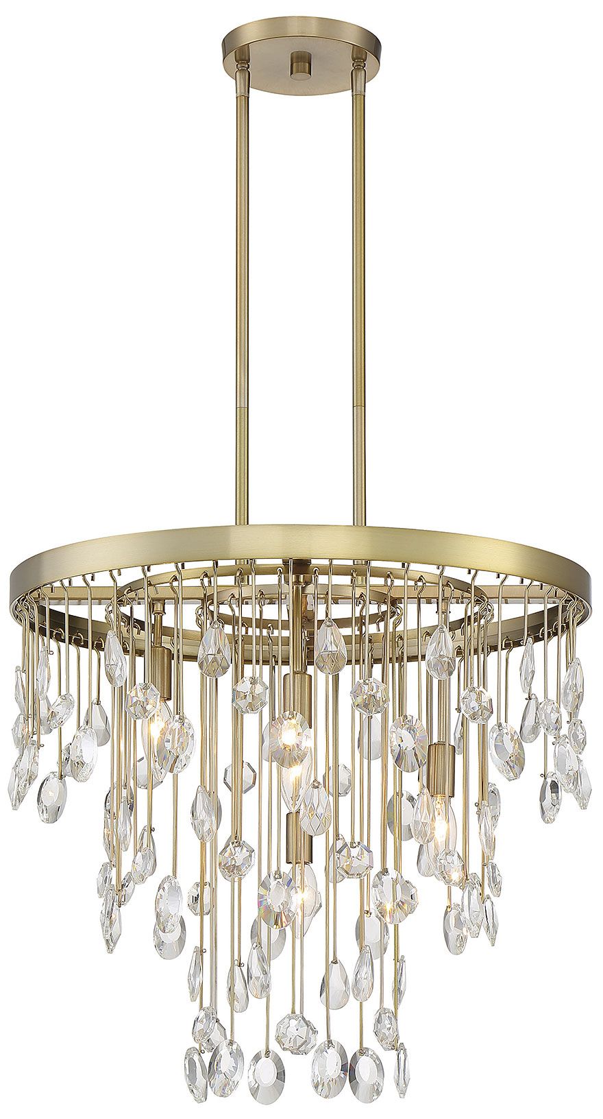 Image 5 Livorno 4-Light Chandelier in Noble Brass more views