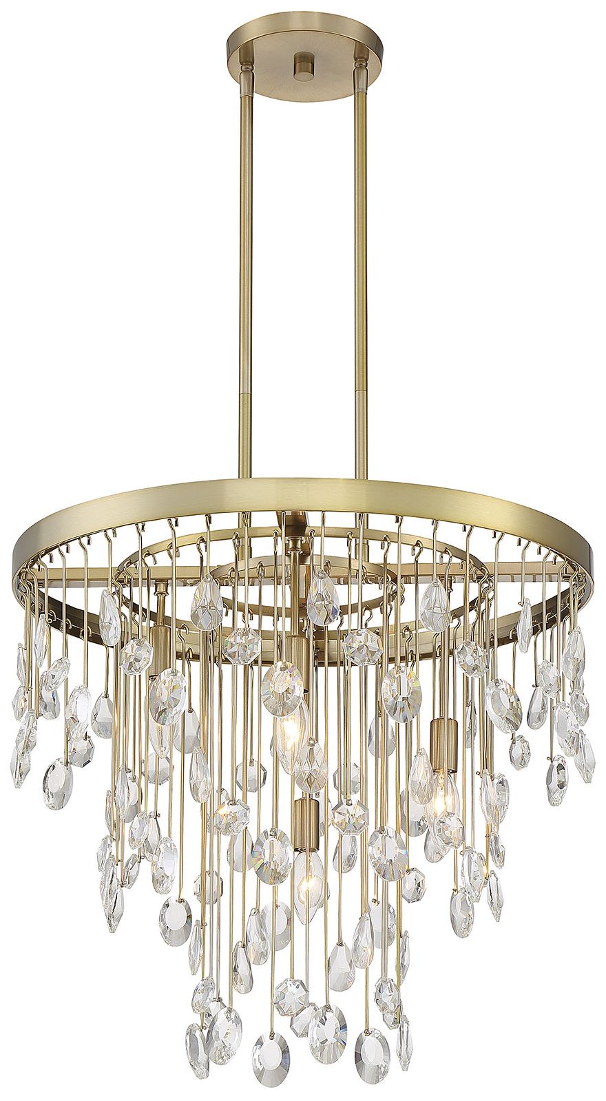 Image 6 Livorno 4-Light Chandelier in Noble Brass more views