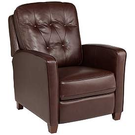 Image2 of Livorno Chocolate Leather 3-Way Recliner Chair