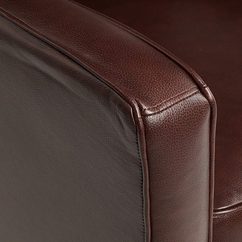 Image 4 Livorno Chocolate Leather 3-Way Recliner Chair more views