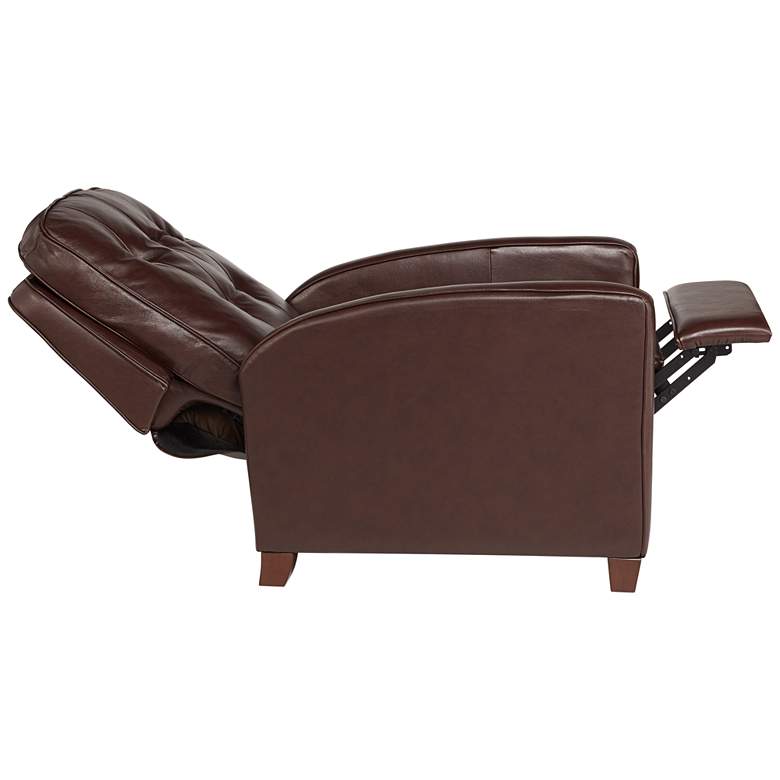 Image 7 Livorno Chocolate Leather 3-Way Recliner Chair more views