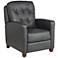 Livorno Gray Leather 3-Way Recliner Chair