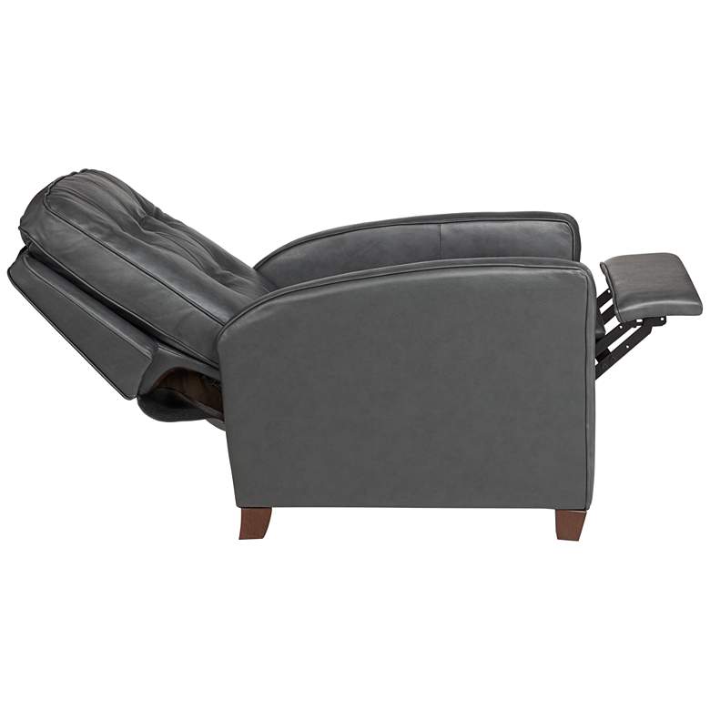 Livorno Gray Leather 3-Way Recliner Chair more views