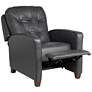 Livorno Gray Leather 3-Way Recliner Chair in scene
