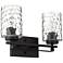 Livvy 2-Light Matte Black Vanity