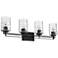 Livvy 4-Light Matte Black Vanity