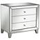 Liza 3-Drawer Mirrored Accent Table