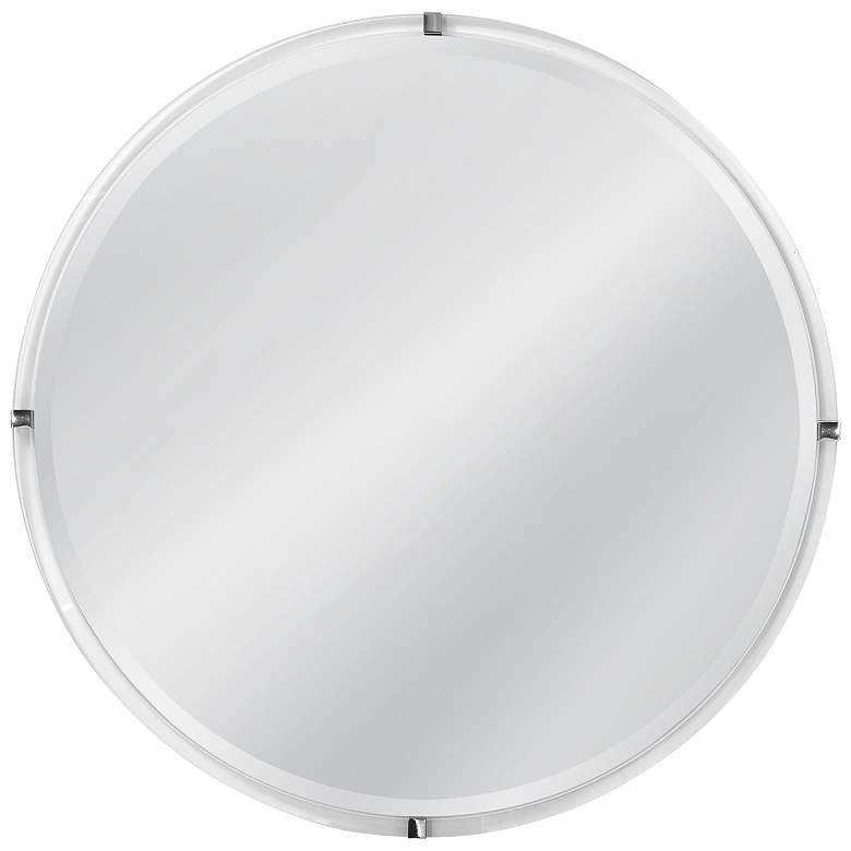Image 1 Liza 36" x 36" Brushed Nickel Wall Mirror