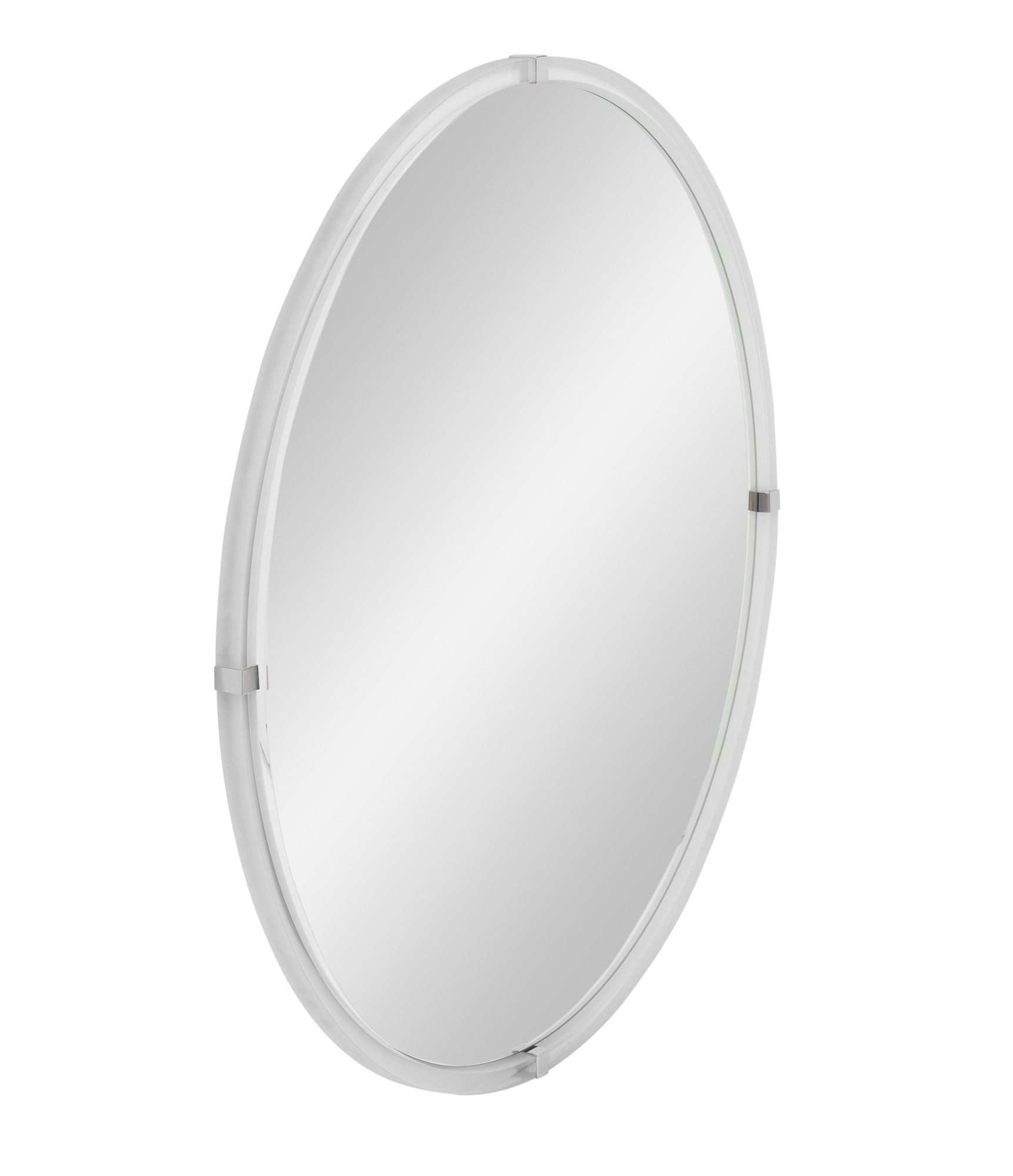 Image 2 Liza 36" x 36" Brushed Nickel Wall Mirror more views