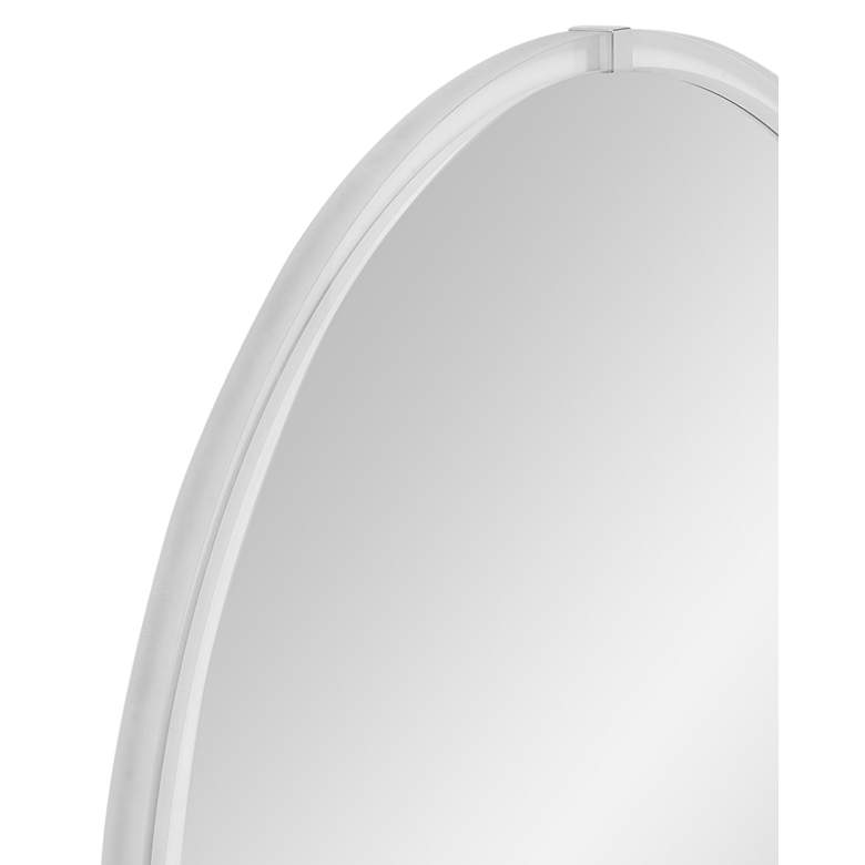 Image 4 Liza 36" x 36" Brushed Nickel Wall Mirror more views