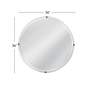 5_Liza 36" x 36" Brushed Nickel Wall Mirror more views
