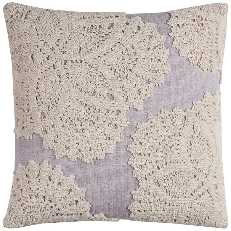Image 1 Lizette Ivory Medallion 20 inch Square Throw Pillow