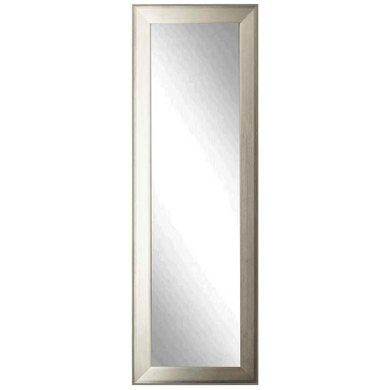 Image 2 Lizton Brushed Silver 27 inch x 65 inch Full Length Mirror