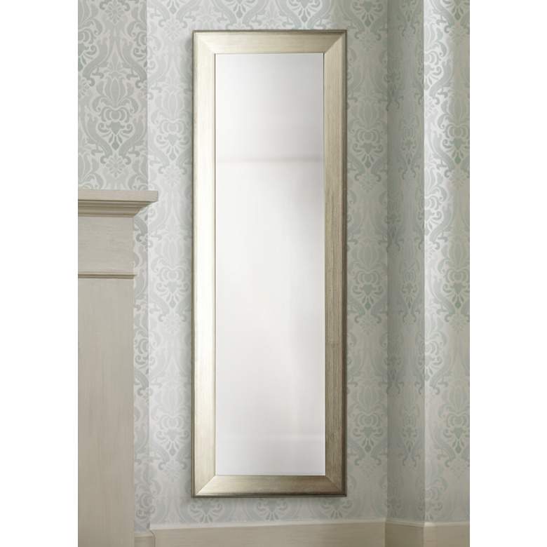 Image 1 Lizton Brushed Silver 27" x 65" Full Length Mirror
