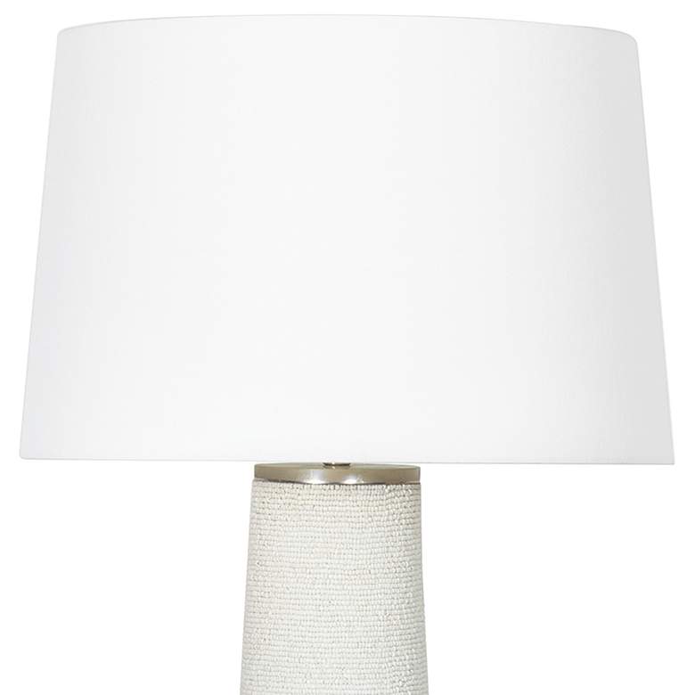 Image 2 Lizza Matte White Beads Glass Vase Table Lamp more views