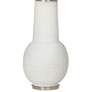 Lizza Matte White Beads Glass Vase Table Lamp