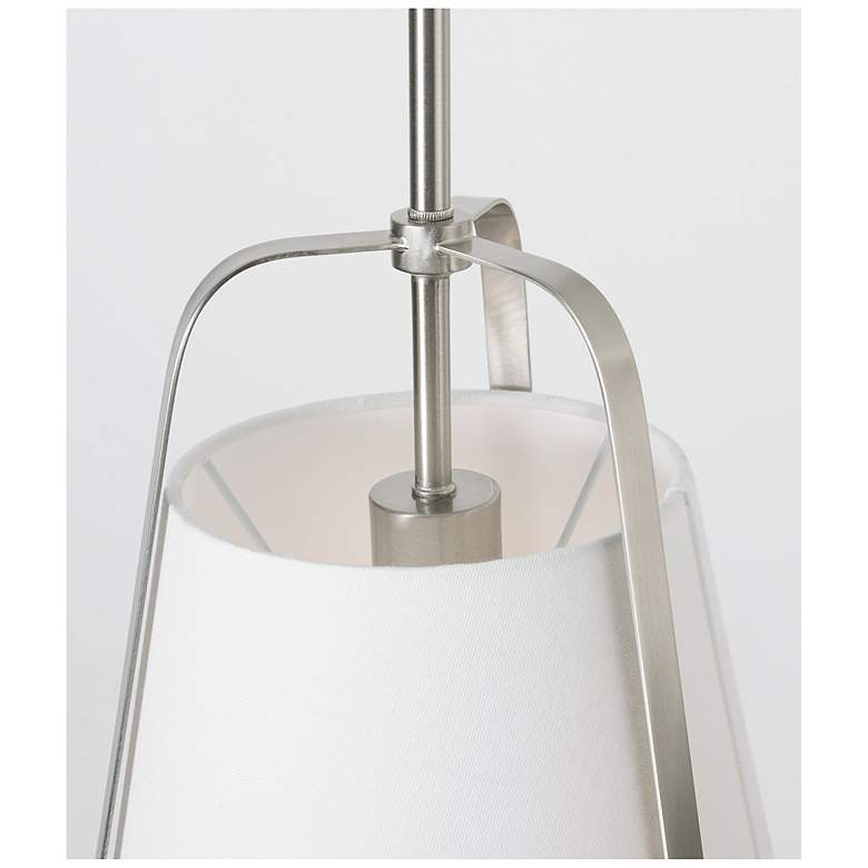 Image 2 Lizzette 10" Wide Satin Nickel LED Pendant more views