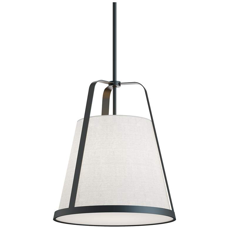Image 1 Lizzette 18" Wide Black LED Pendant