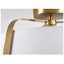 3_Lizzette 18" Wide Light Antique Brass LED Ceiling Semi Flush more views