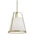 Lizzette 18" Wide Light Antique Brass LED Pendant