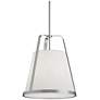 2_Lizzette 18" Wide Satin Nickel LED Pendant