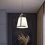 1_Lizzette 18" Wide Satin Nickel LED Pendant