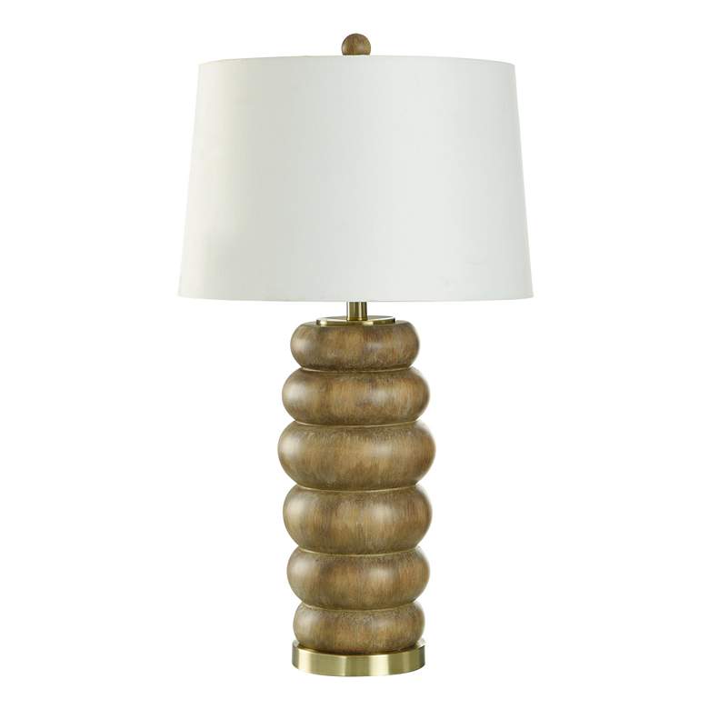 Image 1 Lizzie 31" High Brown Bubble Base Table Lamp