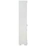 5_Llanelli 31"W Luminous White Wood 2-Door 3-Shelf Bookcase more views