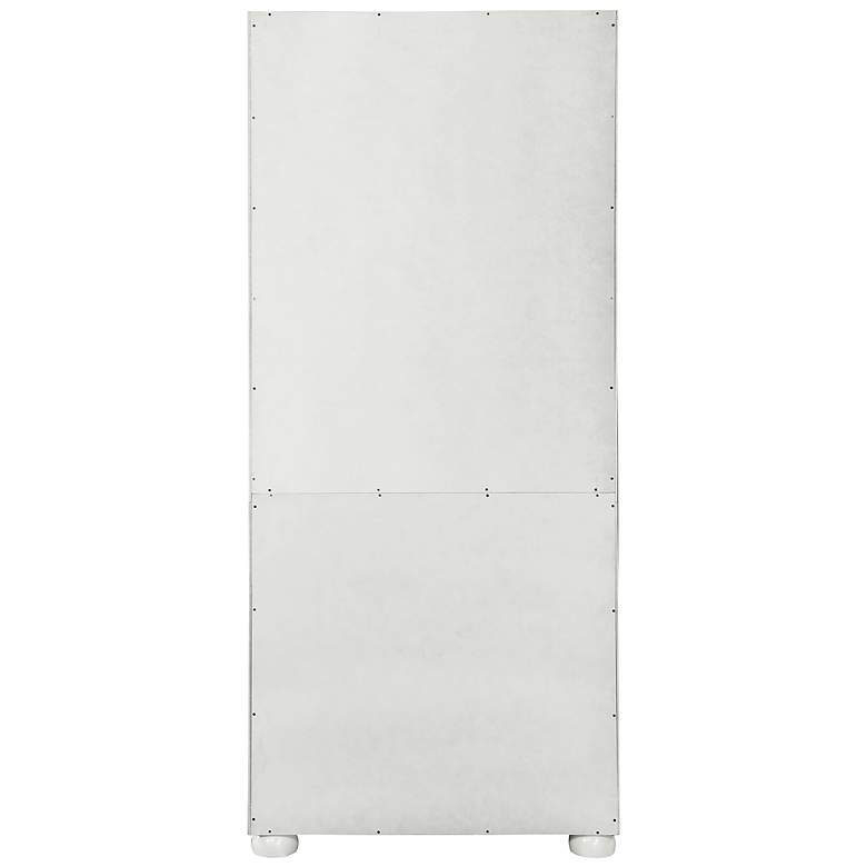 Image 6 Llanelli 31"W Luminous White Wood 2-Door 3-Shelf Bookcase more views