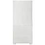 6_Llanelli 31"W Luminous White Wood 2-Door 3-Shelf Bookcase more views