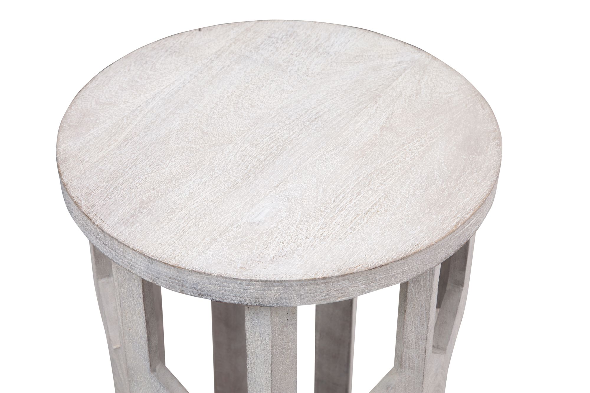 Image 3 Lloyd 22' Tall Wood White Accent Table more views