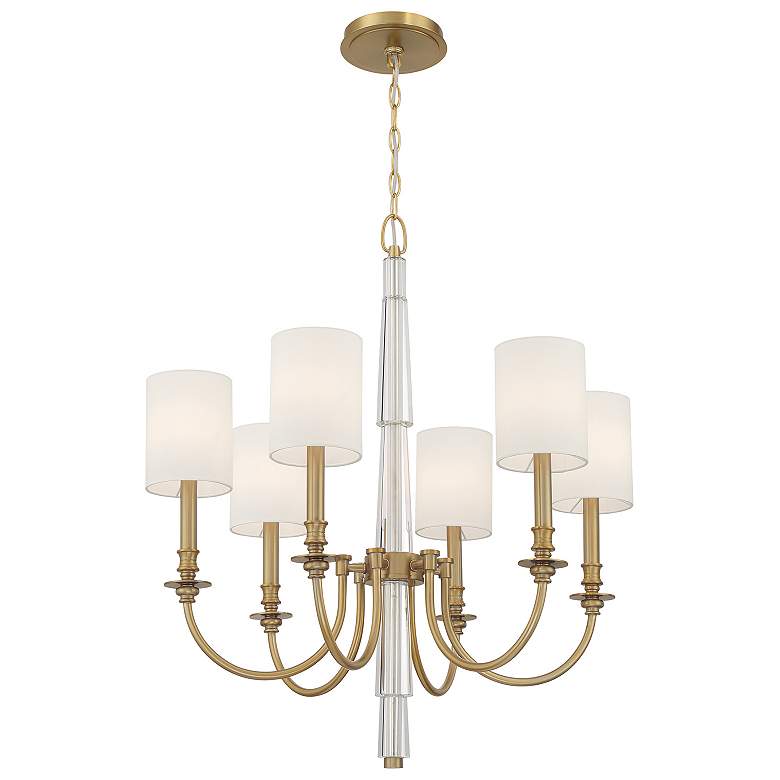 Image 1 Lloyd 6 Light Aged Brass Chandelier