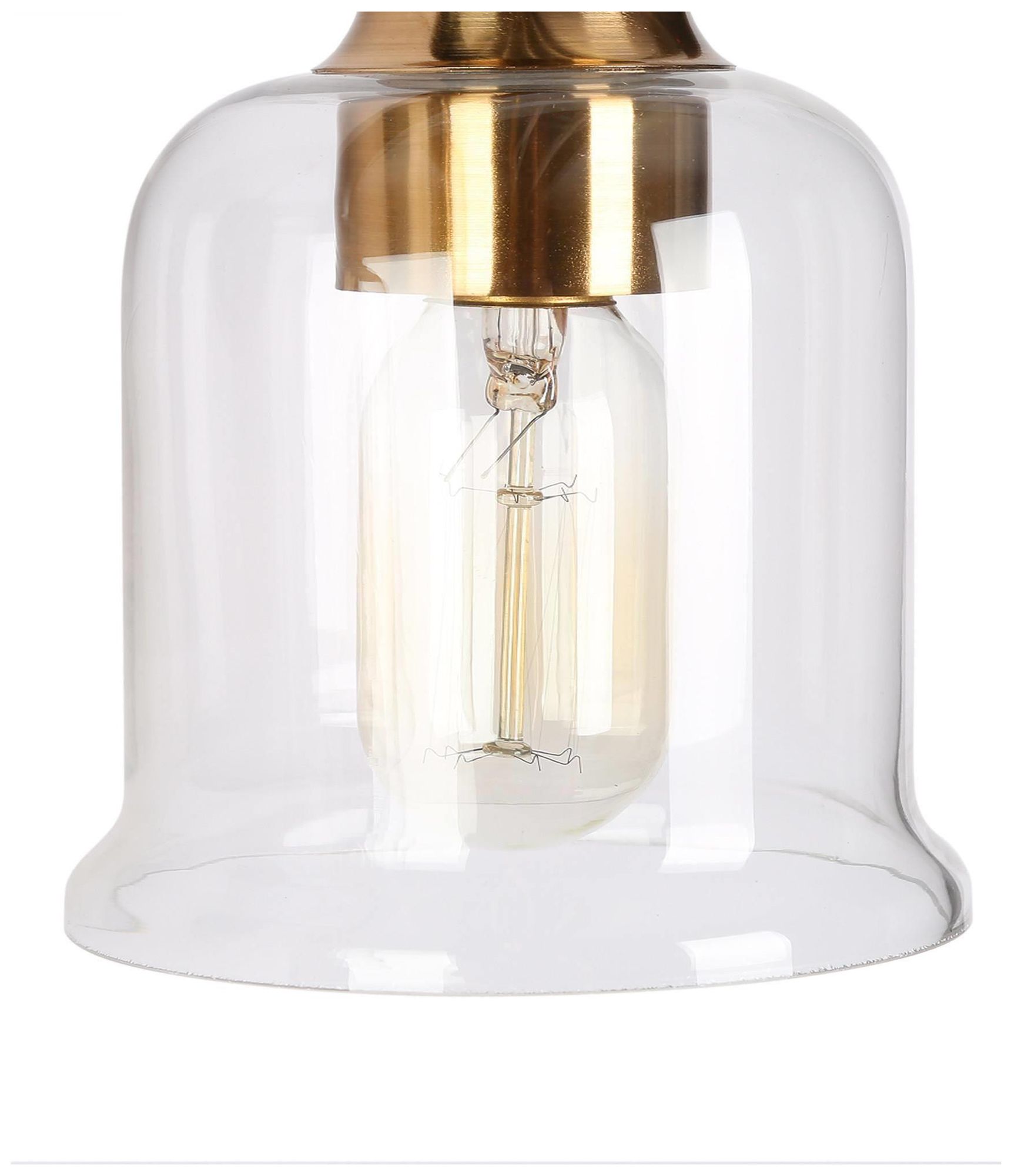 Image 5 LNC 24" Wide Black and Gold with Clear Glass Domes Bath Bar Light more views