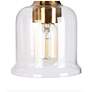 5_LNC 24" Wide Black and Gold with Clear Glass Domes Bath Bar Light more views